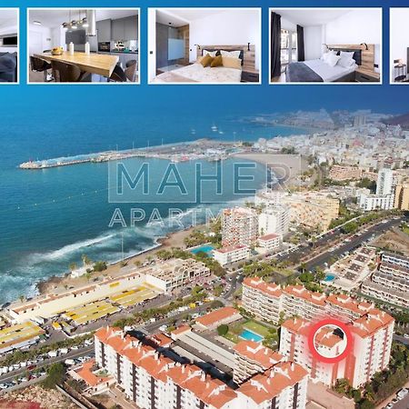 Апартаменты Spectacular Sea View Penthouse Лос Кристианос Экстерьер фото