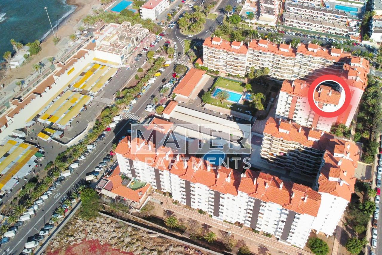 Апартаменты Spectacular Sea View Penthouse Лос Кристианос Экстерьер фото